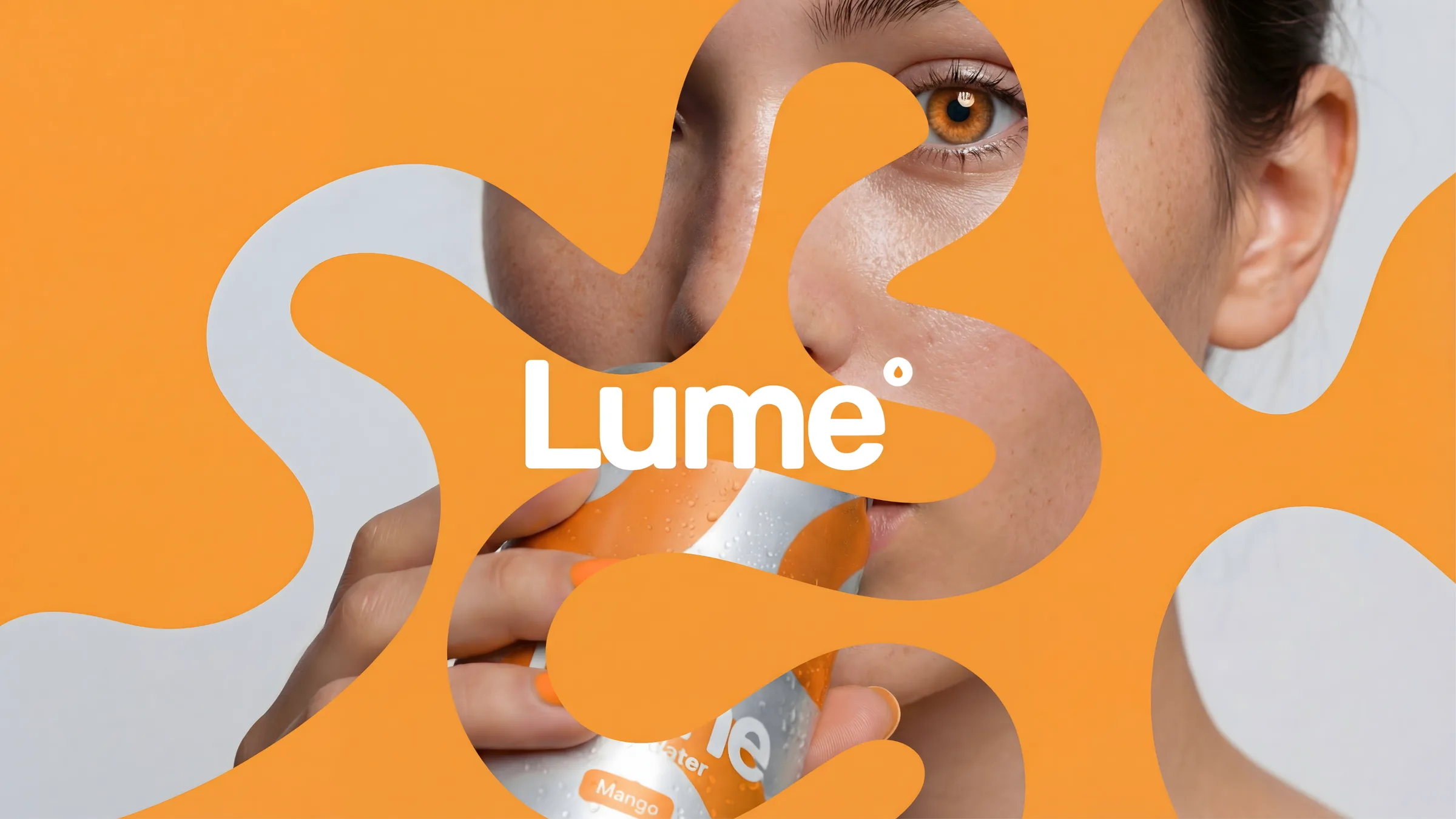 Lume sparkling water campaign portrait