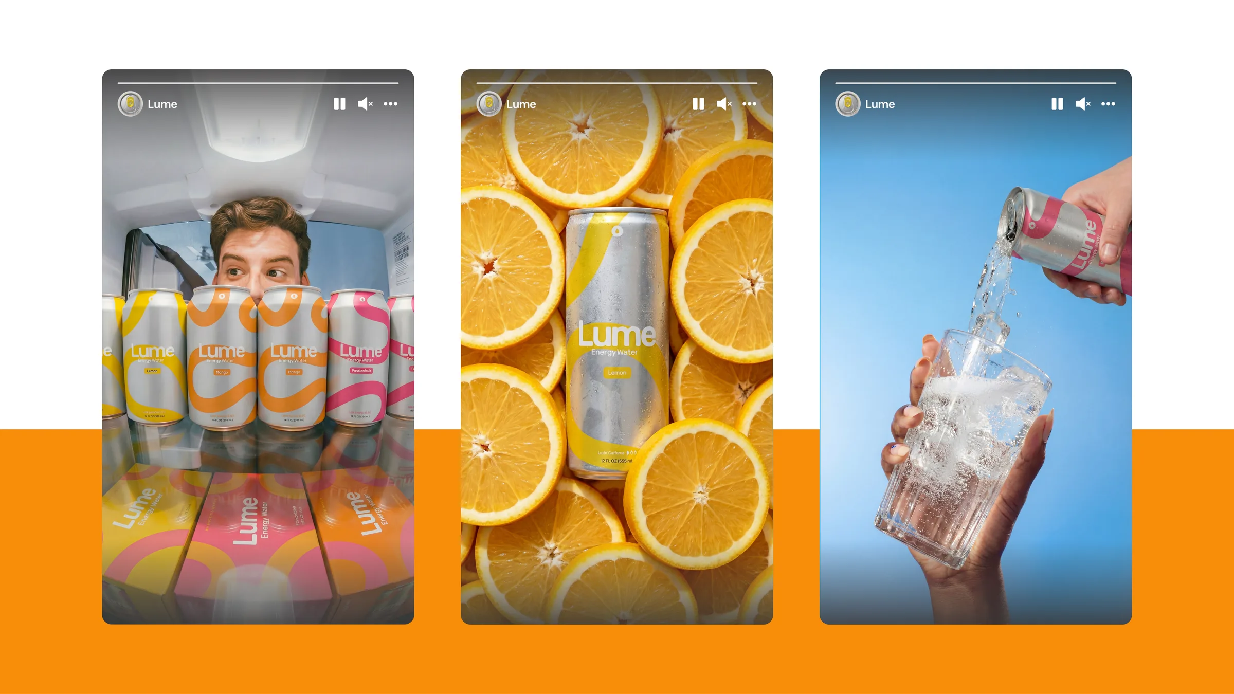 Lume energy water social media stories